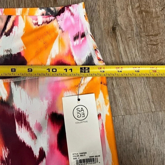 Sage Collective • 7/8 High Rise Multicolor Leggings - Picture 6 of 11